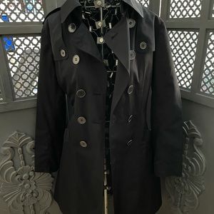 ABS Allen Schwartz black trench Like new